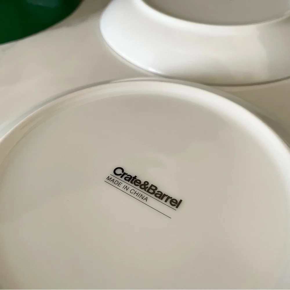 SET of 3 Ornament Appetizer/Dessert Plates by Crate&Barrel